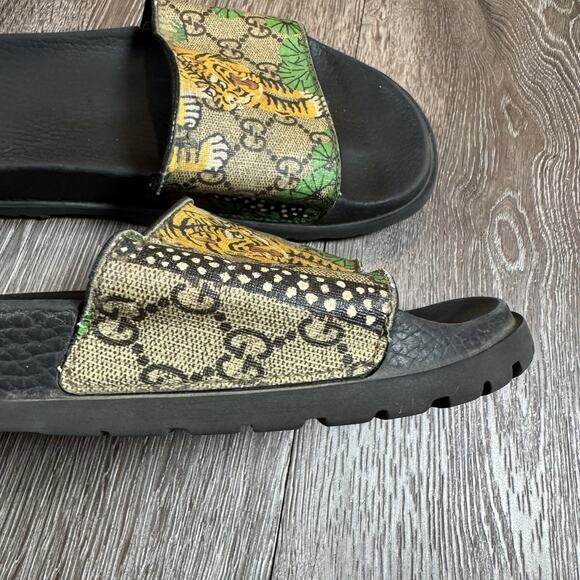 Gucci Slides Flip Flops Bengal Tiger Mens Size 6 main image 14